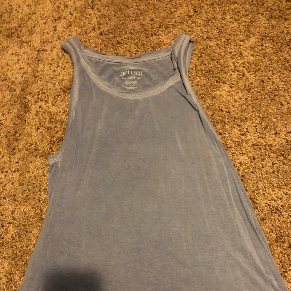 Light blue soft and sexy tank top